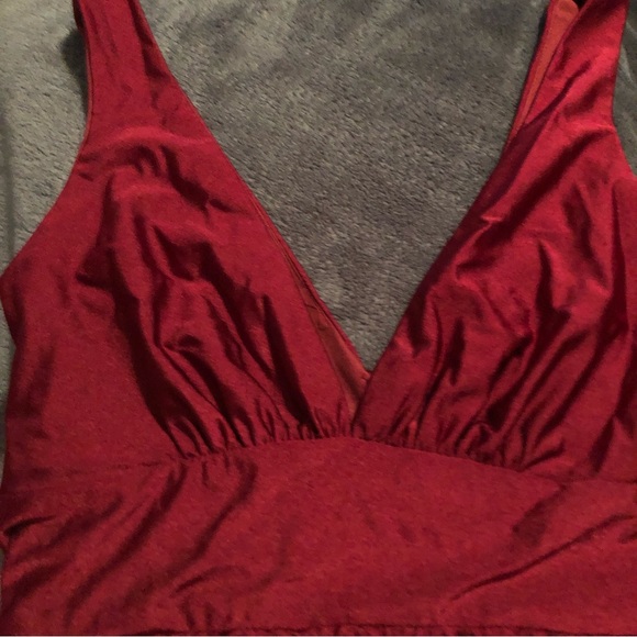 NEW NWT La Femme Dress Dark Berry Gown - Picture 10 of 10